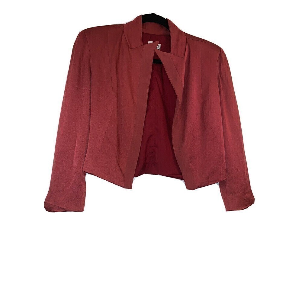 𝅺IORANE Womens‎  Jacket Size XSmall Burgundy